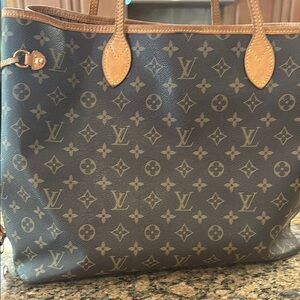 Louis Vuitton Brown Neverfull Tote Bag Iconic Monogram